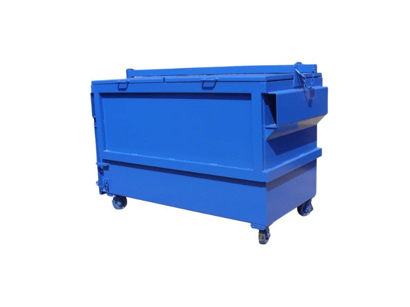 Front Load Compactor Receivers in Motor Blue